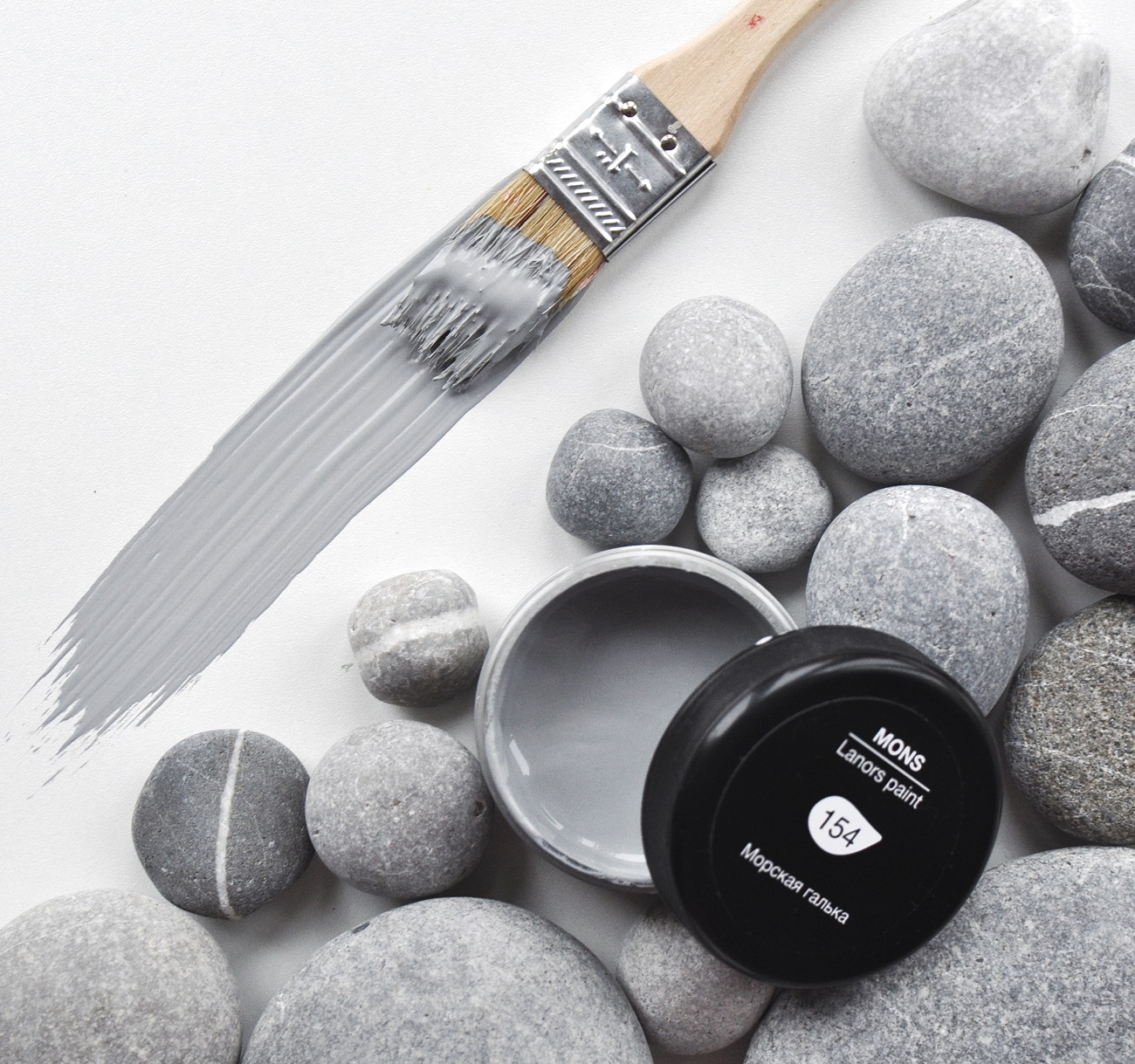 Краска Lanors Mons цвет Морская галька Sea pebbles 154 Interior 0,2 л