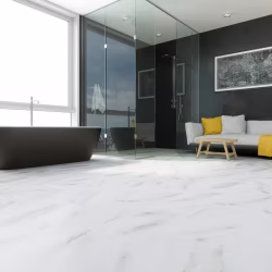 Кварцвиниловый SPC ламинат Fargo Stone Белый Мрамор 6089-1 600×300×4