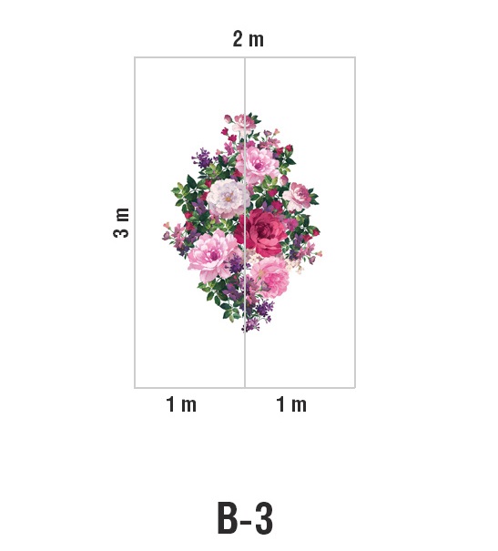 Панно Loymina Classic vol. II French bouquet V9 002 B3 3х2 м