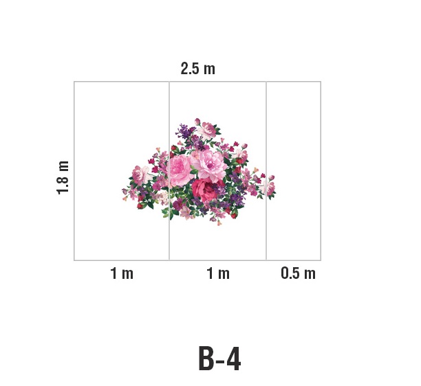 Панно Loymina Classic vol. II French bouquet V9 002 B4 1.8х2.5 м
