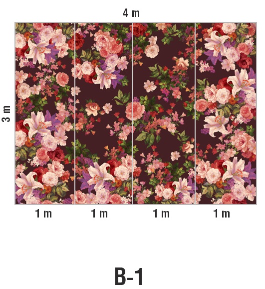 Панно Loymina Classic vol. II French bouquet V9 004 B1 3х4 м
