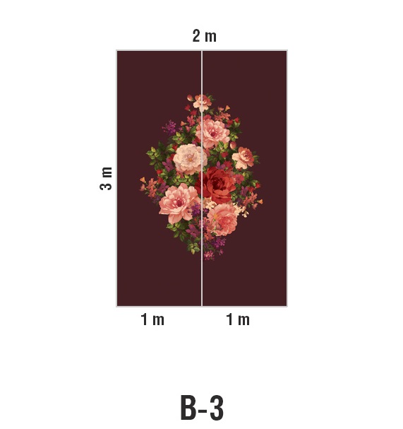 Панно Loymina Classic vol. II French bouquet V9 004 B3 3х2 м