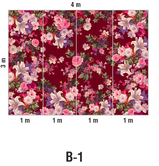 Панно Loymina Classic vol. II French bouquet V9 020 B1 3х4 м