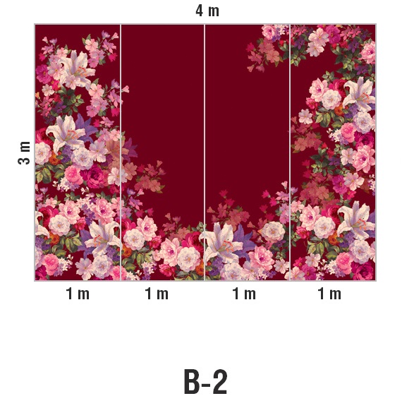 Панно Loymina Classic vol. II French bouquet V9 020 B2 3х4 м