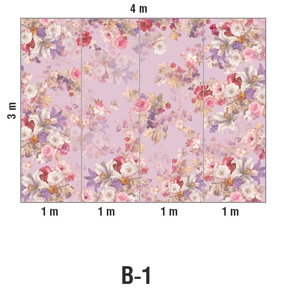 Панно Loymina Classic vol. II French bouquet V9 221 B1 3х4 м