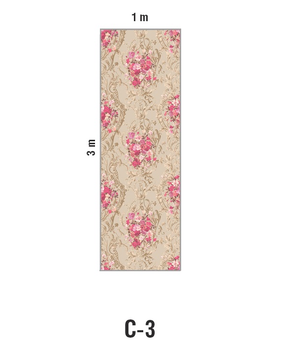 Панно Loymina Classic vol. II Medallion V10 008 C3 3х1 м