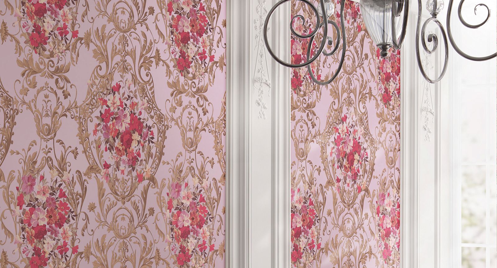Панно Loymina Classic vol. II Medallion V10 221 C3 3х1 м фото в интерьере