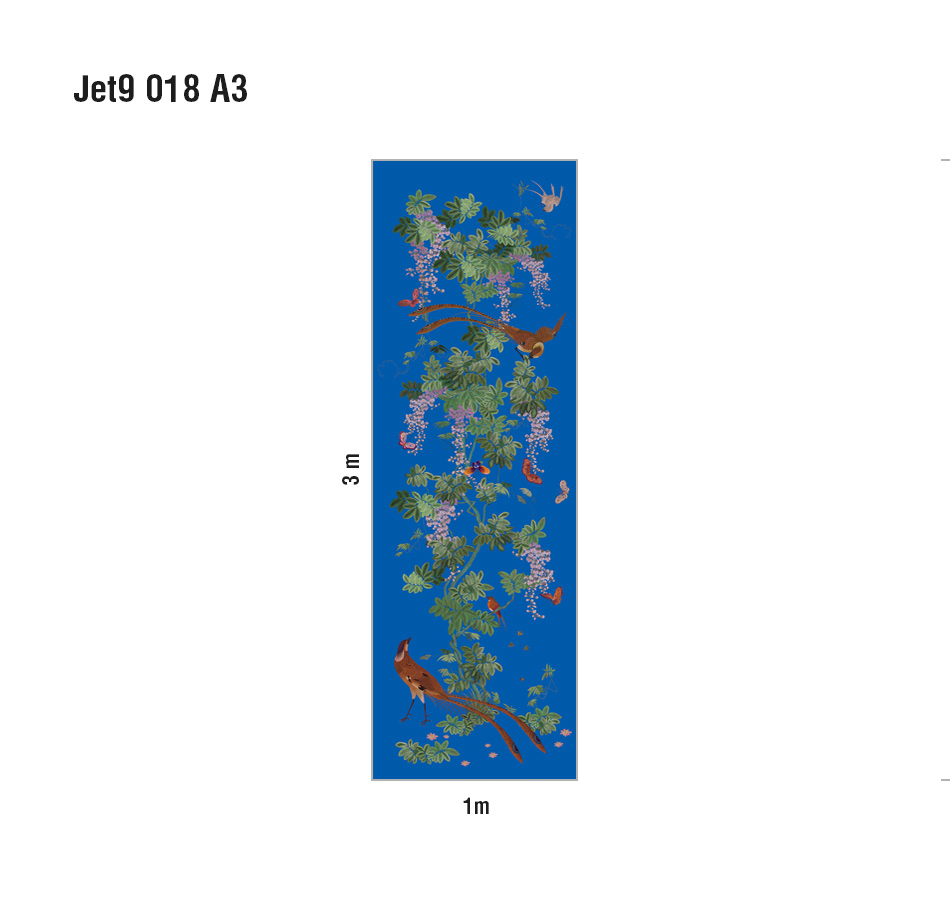 Панно Loymina Jetset Birds of Paradise Jet9 018 A3 3x1 м