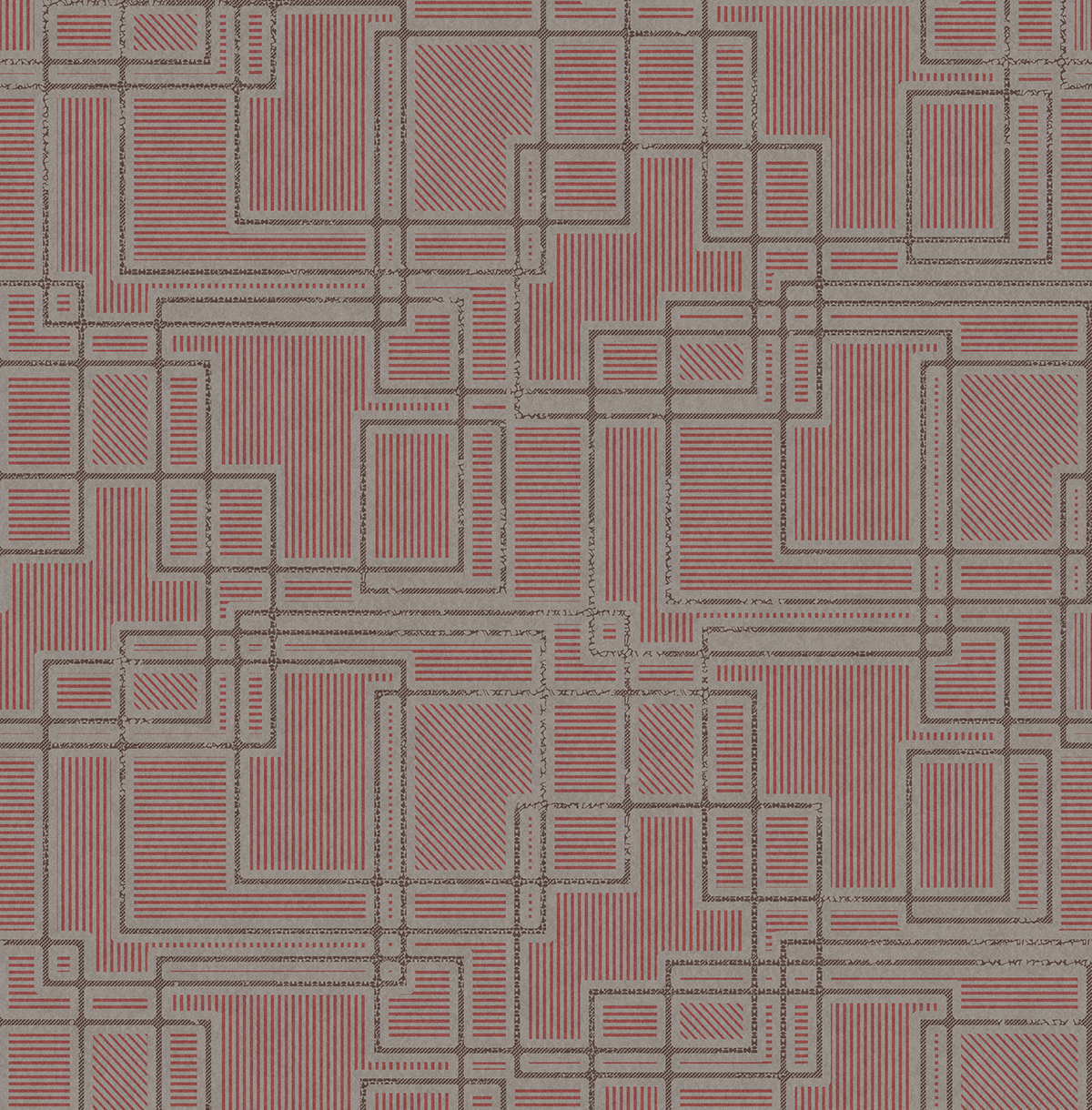 Обои Architector Mondrian Retro bauhaus lines KTM1718