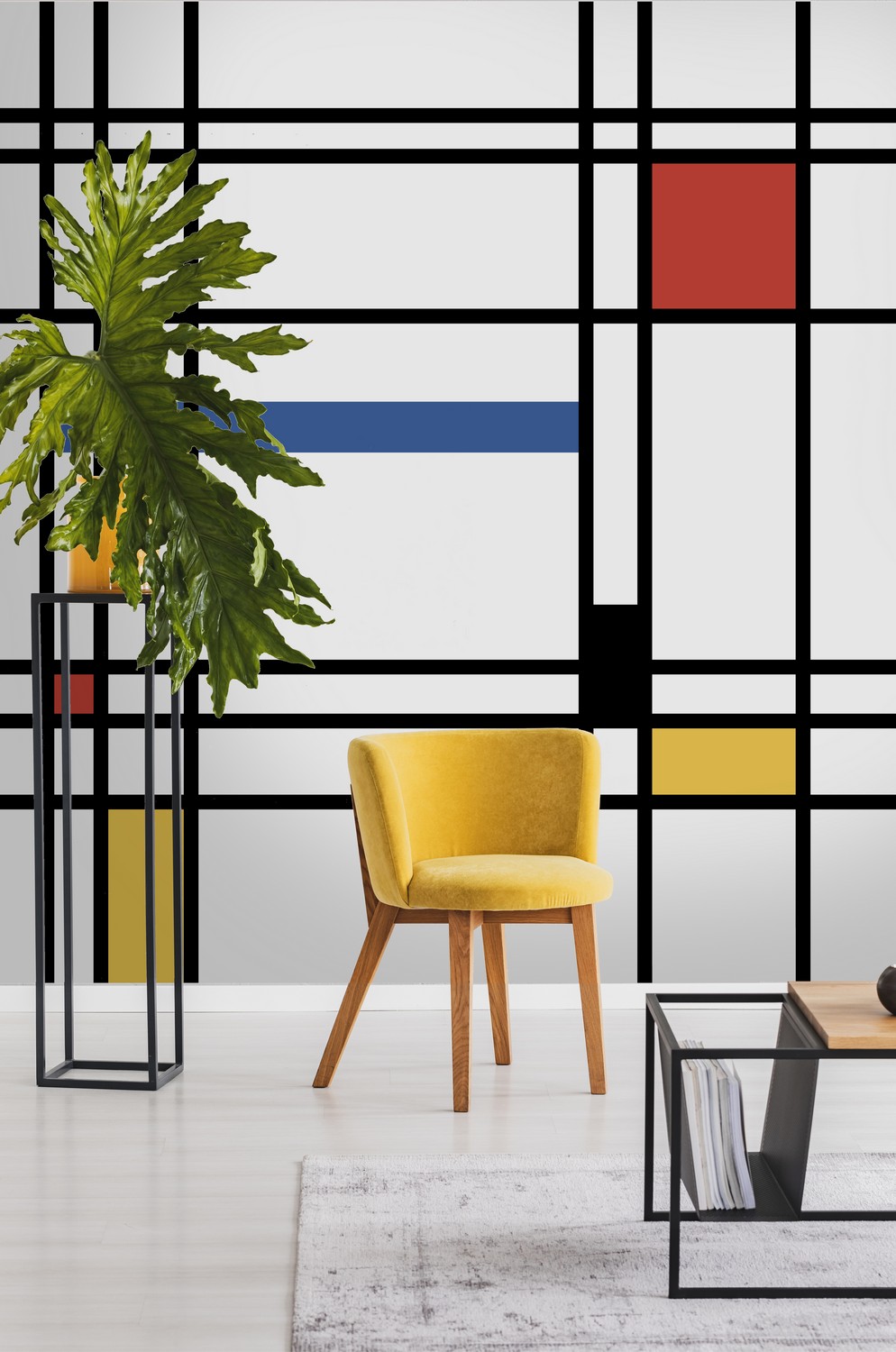 Панно Architector Mondrian Mural KTM1001M фото в интерьере