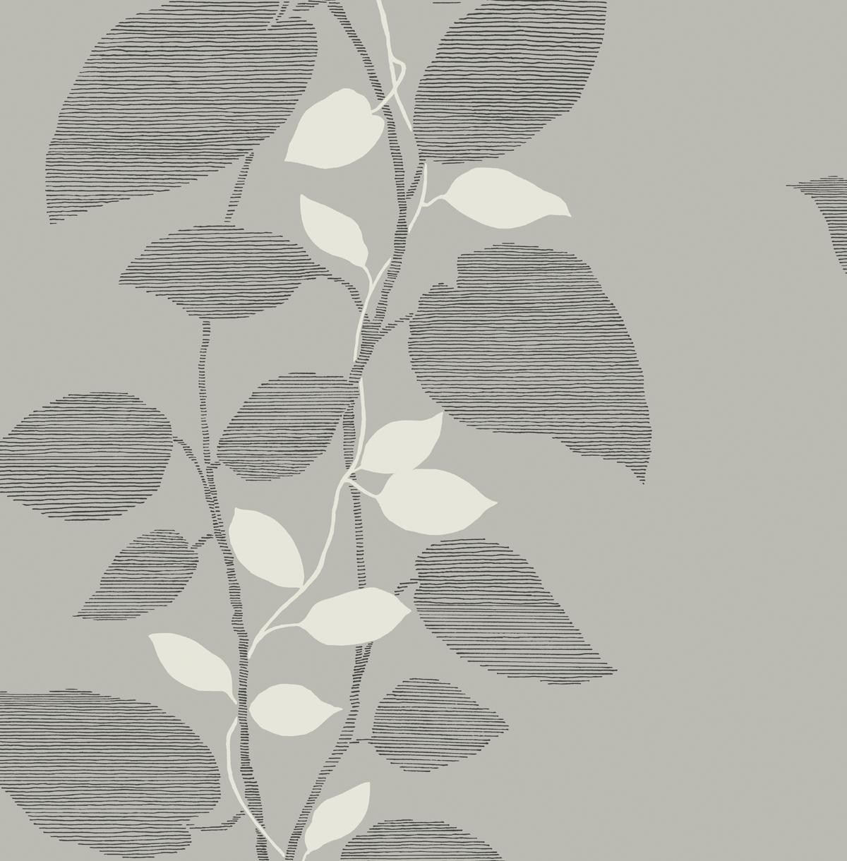 Обои Architector Black & white Leaves 1303201