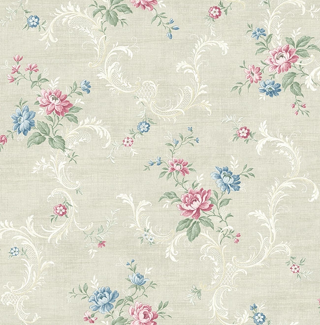 Обои KT Exclusive Vintage Home II Flower scrolls MV80101