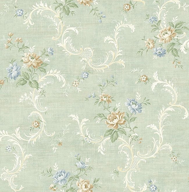 Обои KT Exclusive Vintage Home II Flower scrolls MV80102
