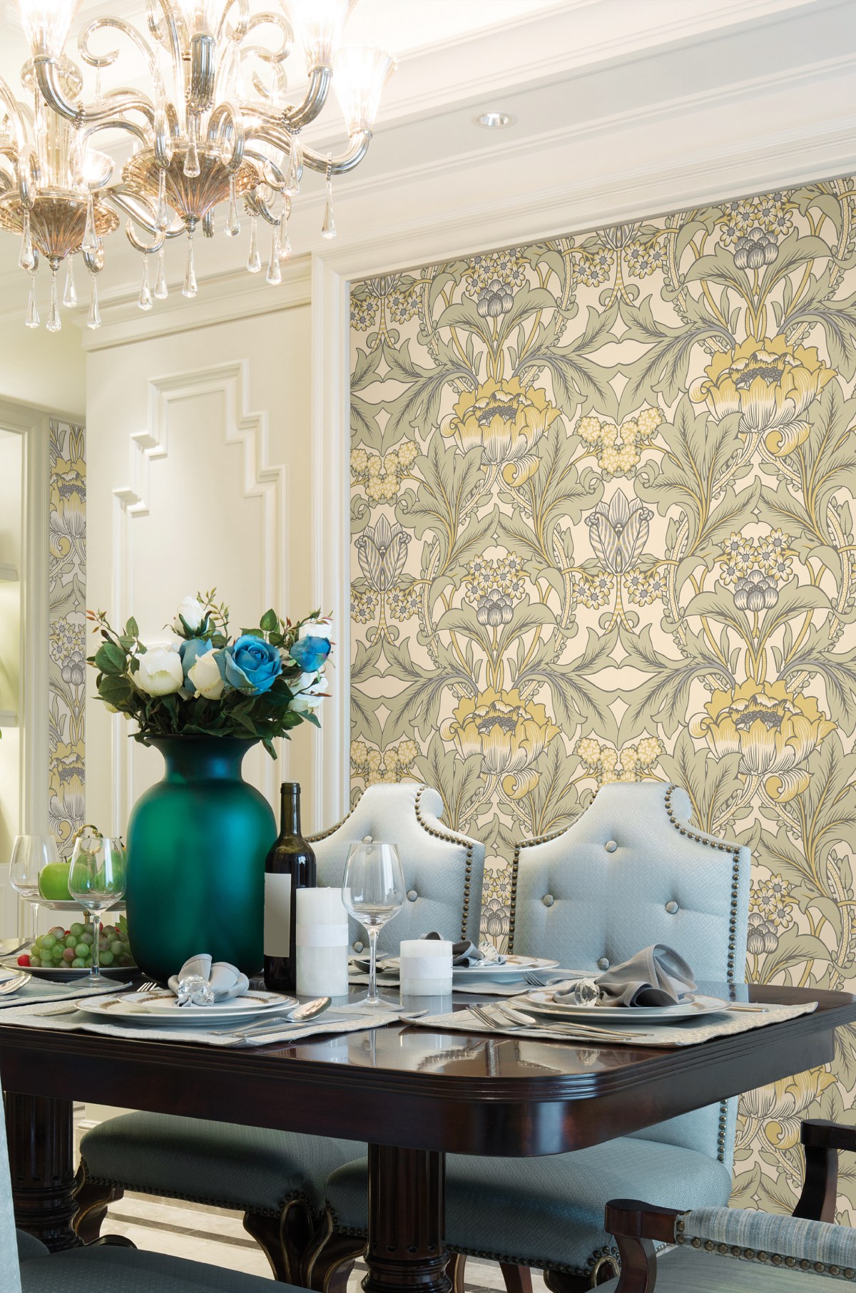 Обои Architector British Heritage Artichoke KT20508 фото в интерьере