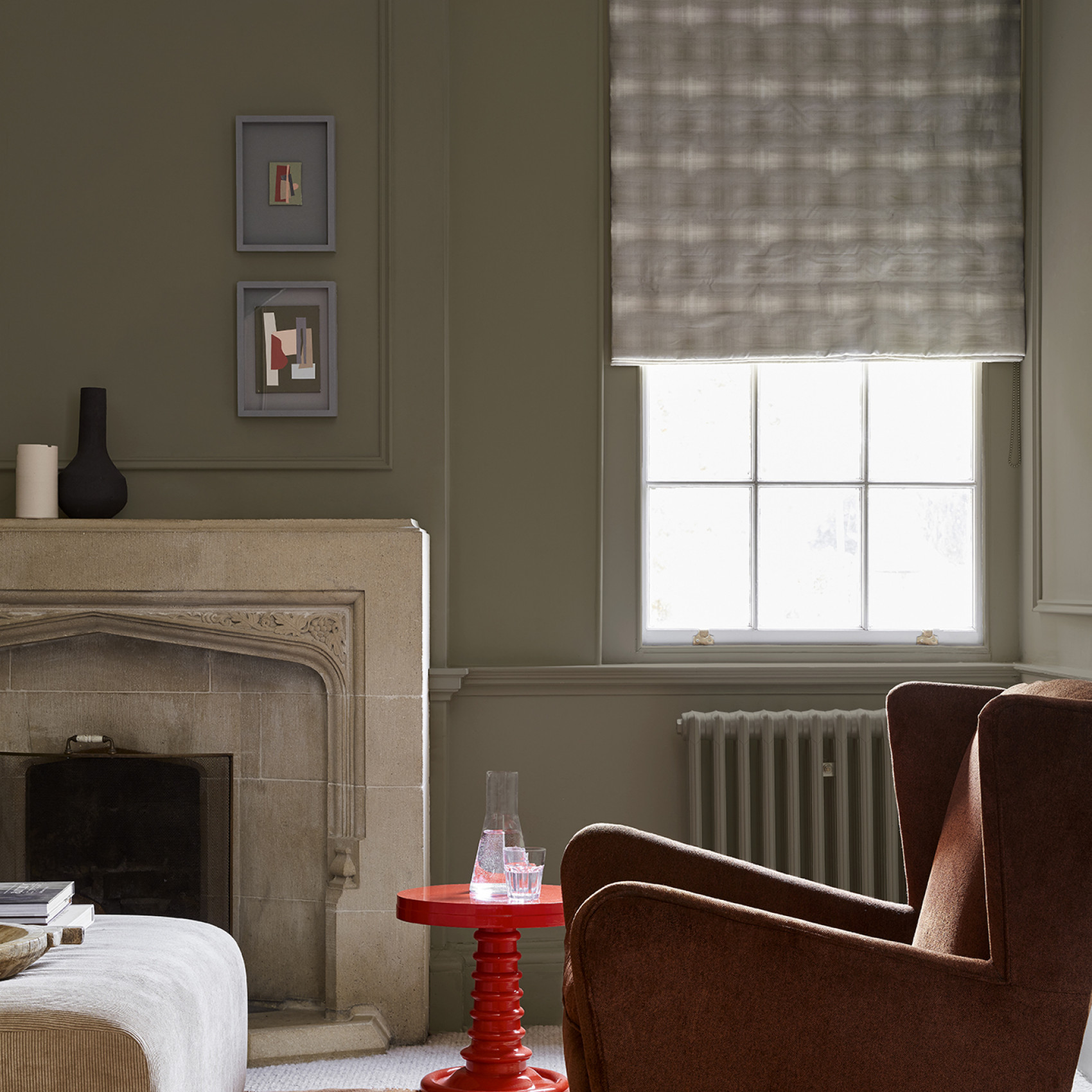 Краска Little Greene цвет Baluster 321 Absolute Matt 0.06 л фото в интерьере