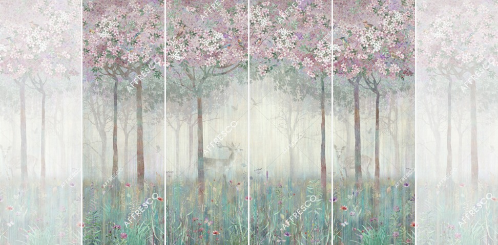 Панно Affresco Сказки AB693-COL4 2x2,68 м