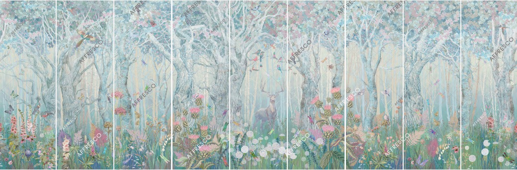 Панно Affresco Сказки AB688-COL1 2x6,03 м Панно Affresco Сказки AB688-COL1 2x6,03 м