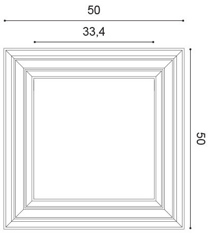 Стеновая панель под покраску Orac Decor New Classic Autoire W121 500×500×32