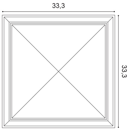Стеновая панель под покраску Orac Decor New Classic Autoire W123 333×333×35