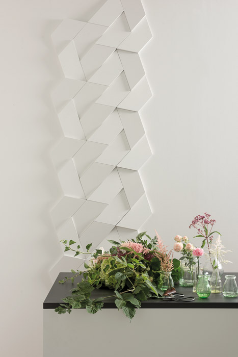 Стеновая панель под покраску Orac Decor Modern Trapezium W101 345×150×29 фото в интерьере
